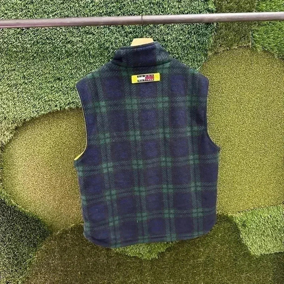 Vintage Tommy Hilfiger Reversible Plaid Vest  Medium - Picture 7 of 7